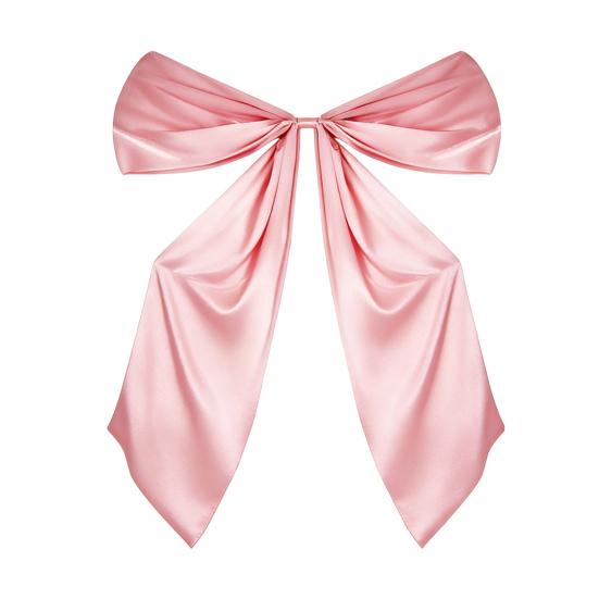 Bow Tie Smooth Satin Oversized Bow Decor Holiday Party Decoration Living Room Bedroom Garden