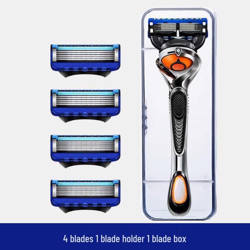Importierter manueller 5-Klingen-Rasierer für Herren mit universellem Gillette-Kopf