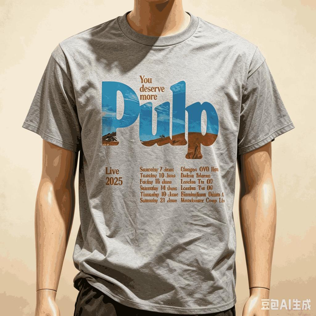 2026 Hot Sale Pulp Band Live 2026 Graphic T-shirt Britpop Aesthetic Streetwear Unisex Oversized Summer Cotton Print Tee Clothing Tops Short Sleeve