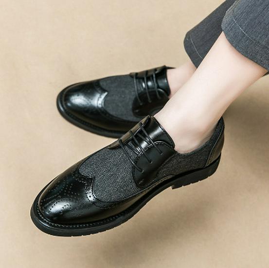 Men's Formal Leather Brogue Tassel Loafers: Casual Slip-On Wedding Shoes