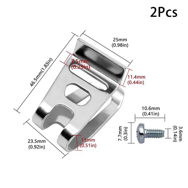 

2Pcs Electric Drill Belt Clip Hooks For 18V 20V Drill Driver N268241 N169778 Dcd980 Hammer Impact Wrench Accessories A3