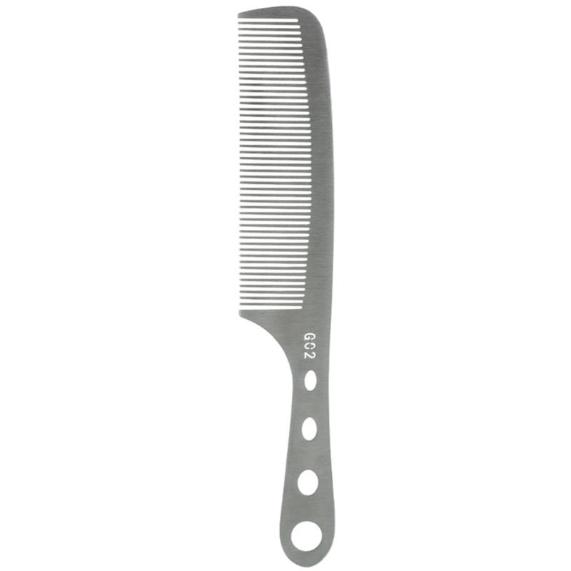 Professional Anti Static Metal Comb with Hanlde Fine Cutting Comb for Hair Styling Hairdressing