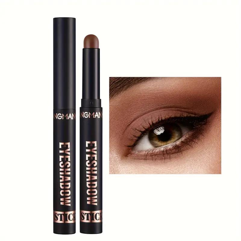 8 Colors Pearly Eyeshadow Stick Pearly Glitter Matte Finish Eyeshadow Highly Pigmented Long Lasting Waterproof Eyeshadow Stick