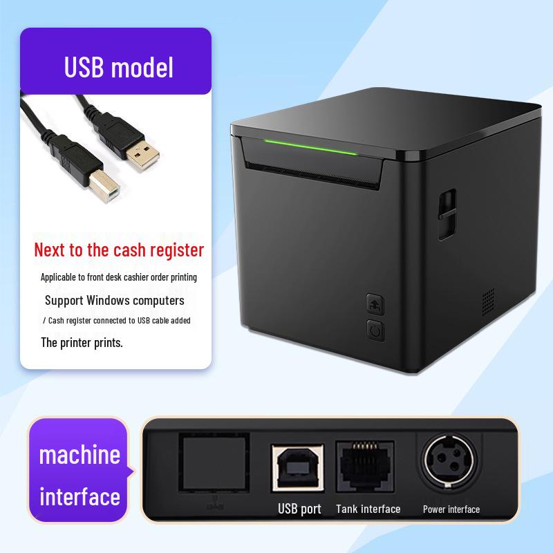 Stampante Termica per Scontrini Bluetooth Dongwei 80A - 80MM, Cucina e Reception, Macchina Stampante Biglietti per Banco