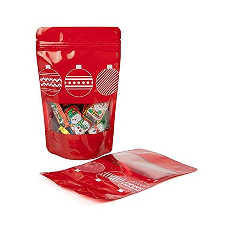Custom Resealable Matte Laminated Plastic Ziplock Zipper Candy Chocolate Packaging Small Bags Freeze Dried Fruit Snack Customized