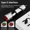 White Laser LED Flashlight Portable Mini Type C Rechargeable Outdoor Pocket Torch Built in Battery Lamp Waterproof