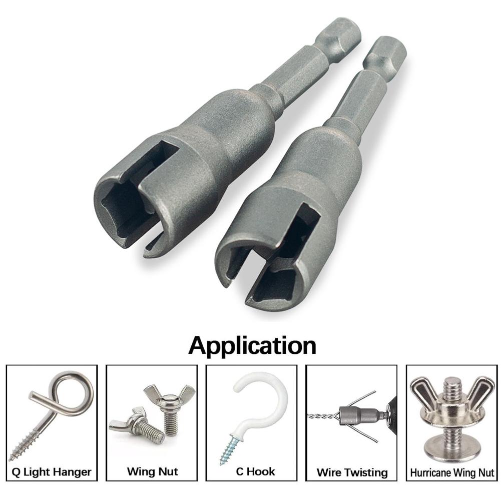 65mm Płaskie Otwór Motylek Klucz Nasadowy Uchwyt Elektryczny Skrzydło Nowy Nakrętka Nasadowa Narzędzie Śrubokręt T2V6