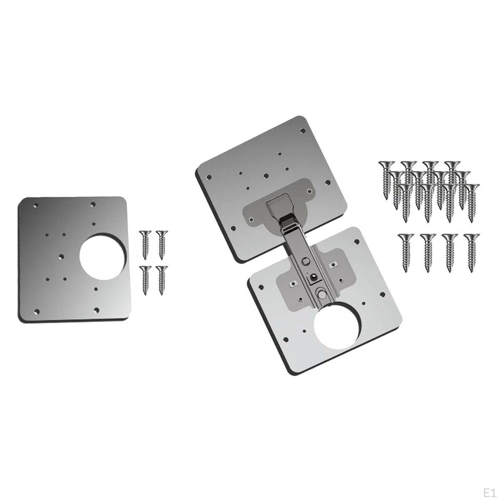 Hinge Plate with Hole & Screws Shelves Window