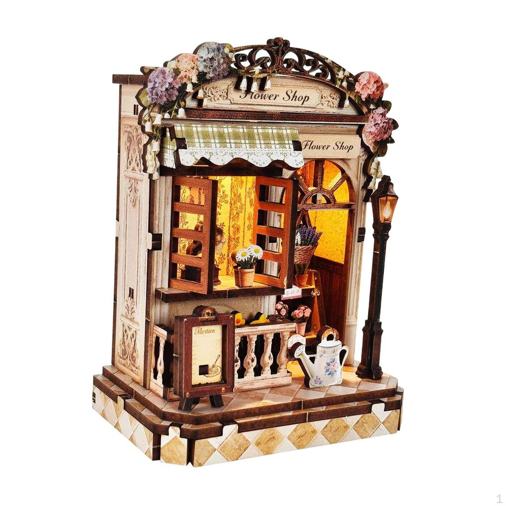DIY Miniature Dollhouse Kit 3D Puzzle Model Hobbies Crafts Desktop Decor Handmade Doll House for