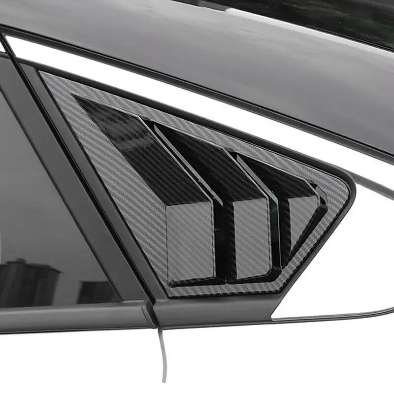 Car Rear Window Quarter Louver Shutter Cover For Ford Mondeo Fusion Sedan   Side Vent Trim ABS Exterior Accessories