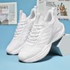 2025 new autumn running shoes, soft-soled popcorn men's and women's running shoes, large-size couple breathable sneakers