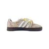 adidas VL COURT 2.0 Starlight Floral, Stile Urban Chic Leggere Scarpe da Skateboard Basse Unisex Grigio Bianco HQ1802(Team1230-)