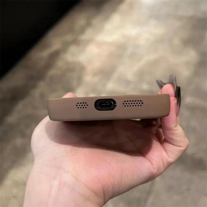 Ins Korea Cute 3D Love Heart Silicone Candy Phone Case For iPhone 15 13 12 11 14 Pro Max X XR XS 8 Plus + Shockproof Back Cover