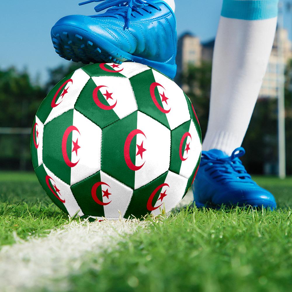 Nationale Vlag Voetbal Maat 5 Voetbal Machine-gestikt Binnen/Buiten Universele Voetbal Perfect Herdenkingsgeschenk voor Voetbalfans