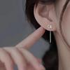 2024 Trendy High-End Sterling Silver Star Threader Earrings for Women
