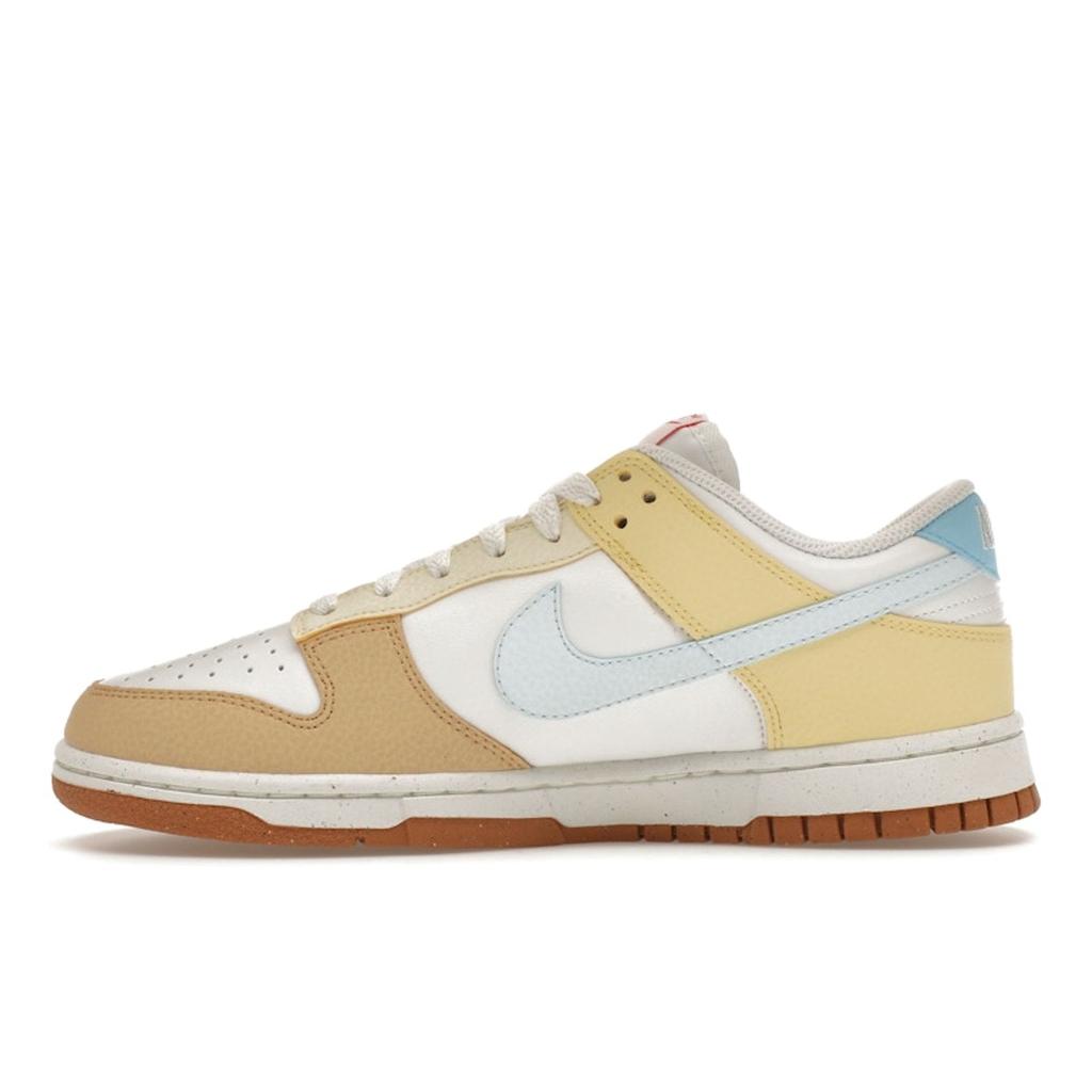 Nike Dunk Low Next Nature Soft Yellow Aquarius Blue Women Sneakers Cream Summit-White Glacier-Blue FZ4347-100