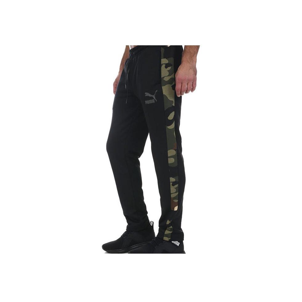 Puma Kamuflaj Patchwork Örgü Eşofman Altı Erkek Alt Giyim Siyah 578332-01