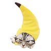 Pet Cap Fastener Tape Dress-up Soft Pet Cats Dogs Banana Beanie Cap for Festival