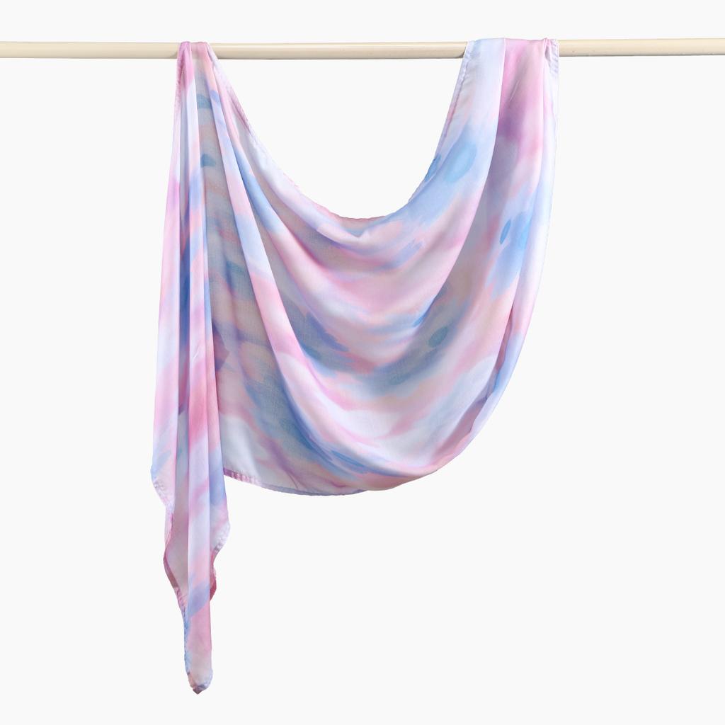 New Watercolor Printed Voile Hijab Scarf For Woman Muslim Hijabs Shawl Fashion Long Wraps Female Headband Ethnic Islam Ramadan