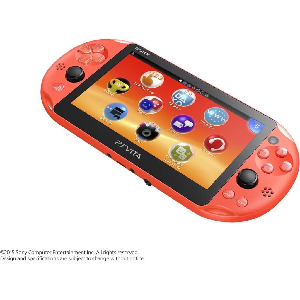 Refurbished SONY PlayStation Vita Model Replaced PlayStation Vita Wi-Fi (Neon Orange) - (PS PCH-2000ZA24)
