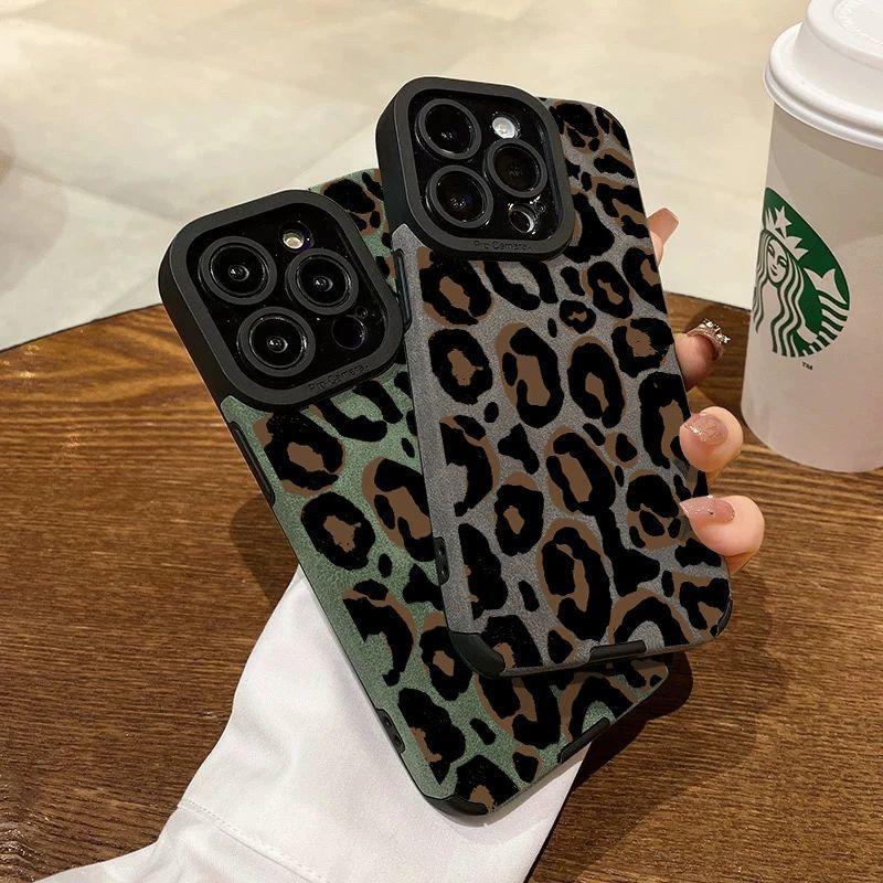 Versatile and Simple Leopard Print Suitable for New Apple 16promax Mobile Phone Case IPhone15 14