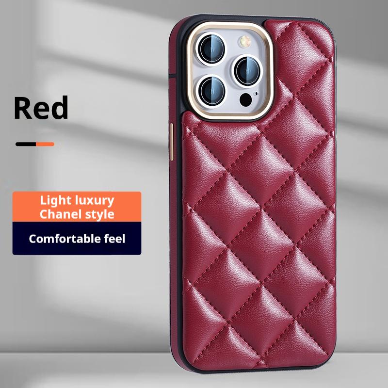 Quilted Leather iPhone 12 - 16 Case - Stylish, Protective & Multiple Colors!