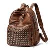 Super Cool Luxury Design Rivets Backpacks Soft Leather Large Capacity PU Backpacks Wear Resistant Punk Backpacks Unisex