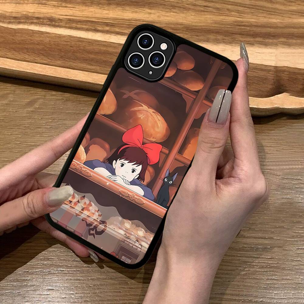 Anime Ki-Kiki Lieferservice Handyhülle Silikon PC+TPU Für iPhone 11 12 13 14 15 16 17 Pro Max Hülle Mobile Cases