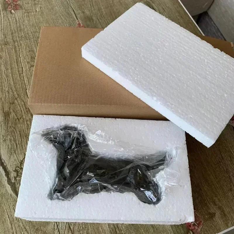 Craft Decoration Garden Sculpture Figures Dog Resin Dachshund Animal Pet Toys Figurine Black Ornament Animals Statue Wholesale