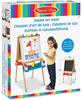 Chevalet d'art - luxe - bois massif - hauteur réglable - double face - pour enfants