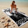Custom Name Boy Band Stylish Digital Printing Beach Towel Quick‑Drying Absorbent Blanket for Beach Pool Gym Travel
