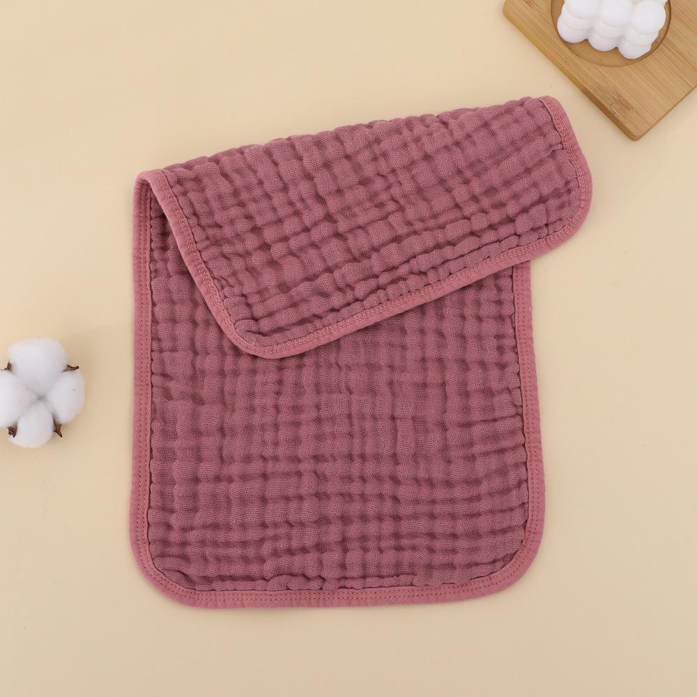 

Муслиновые пеленки для отрыжки - 25x50см Чистый хлопок, Шестислойные однотонные марлевые полотенца для младенцев