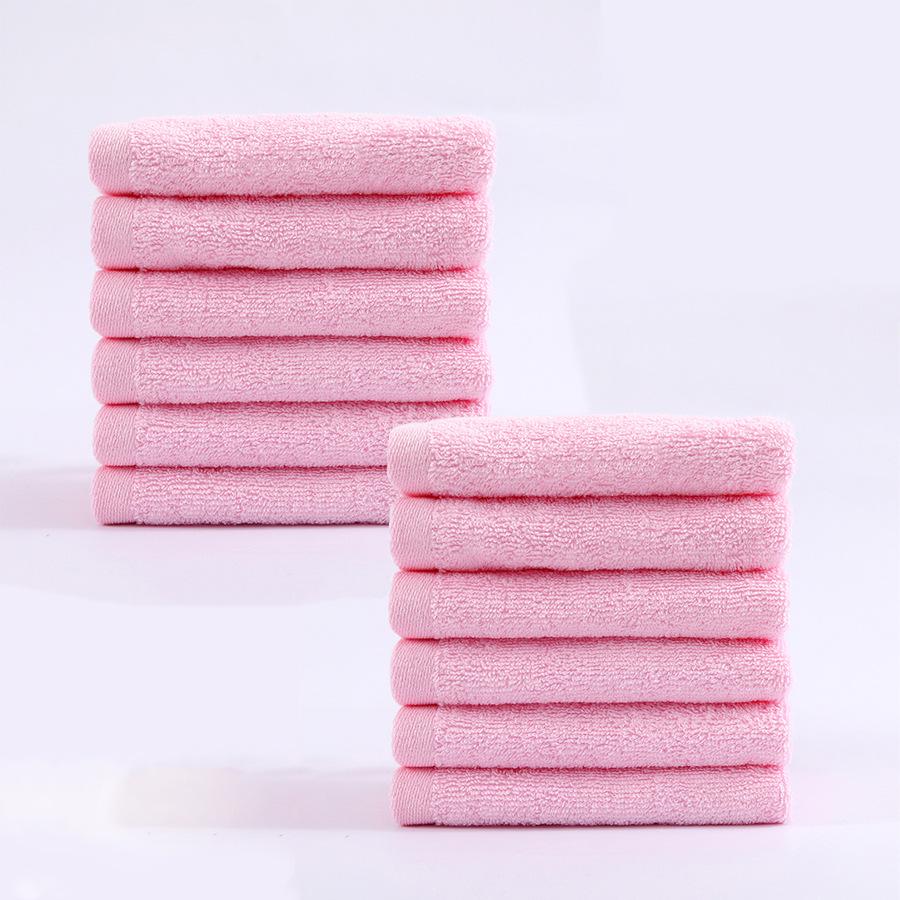 Solid Color Pure Cotton Absorbent Hanging Face Towel: Quick-drying, Thin Square Design for Household Use