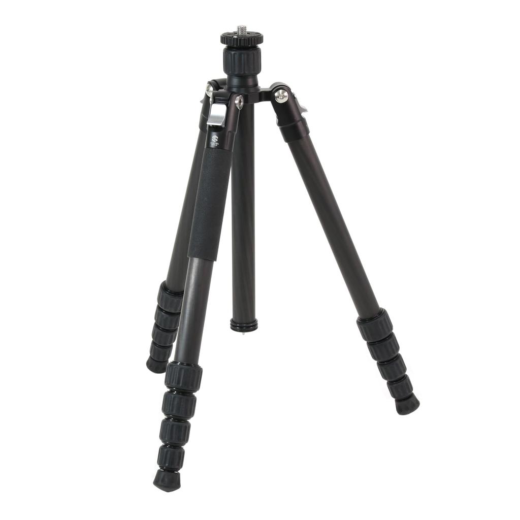 TOKIWA STYLE TA225CJ Carbon Fiber Travel Tripod with Maximum Height of Locking Nut Adjustable Monopod 5-Section 1395mm, Elevator,