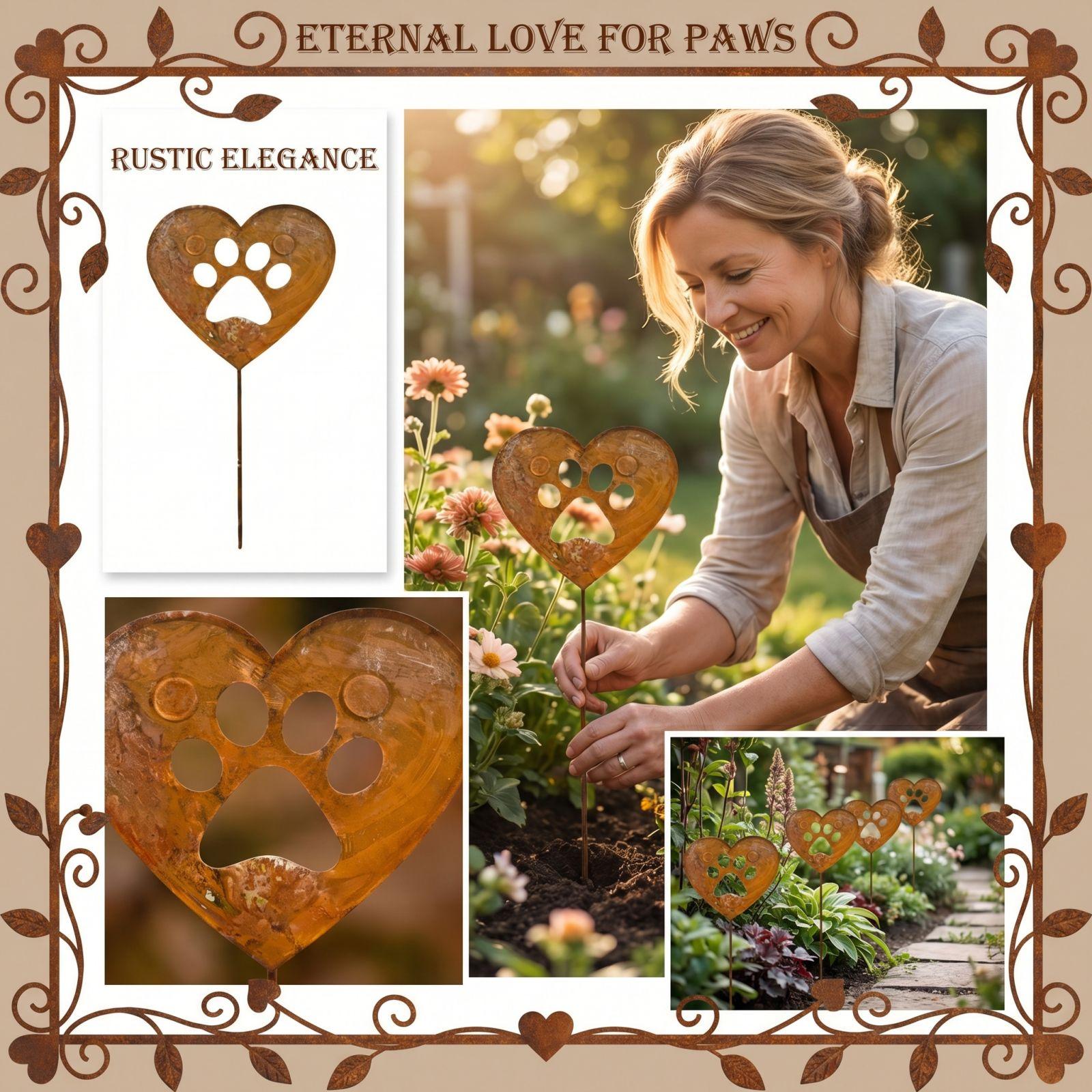 Милые животные Собачьи когти Ржавеющие и Декорирующие Железные Садовые Украшения Любовь one size