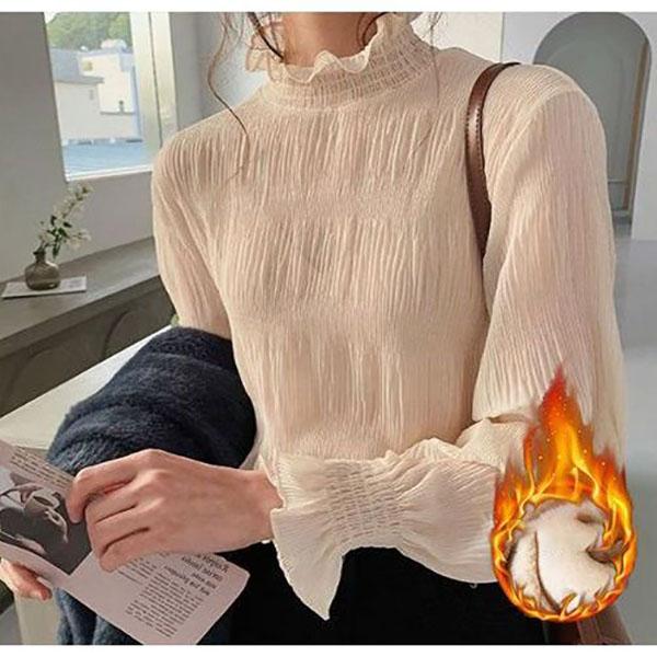 Women's Spring Autumn Lace Bottoming Shirts Female Solid Loose Shirt Tops Ladies Turtleneck Long Sleeve Popular Blouses