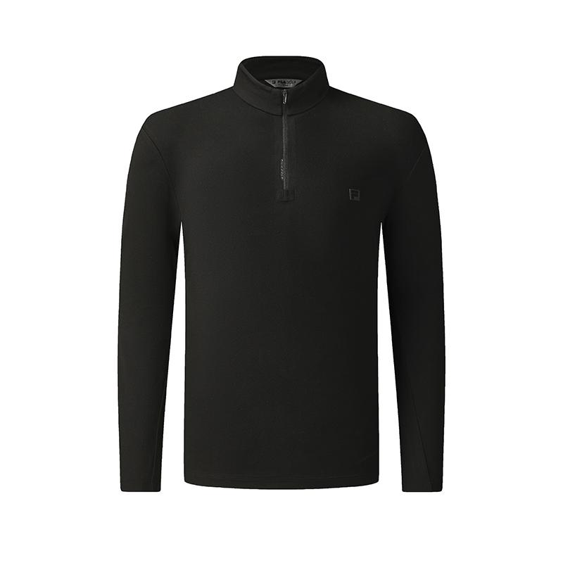 

Fila Серия Гольф Простой Стиль Повседневный Спорт Универсальный Эластичный Удобный Трикотажный Топ с Длинным Рукавом и Воротником-стойкой Мужские топы A11M545216FBK M