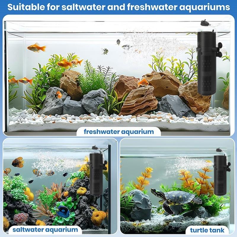 8-25W 1800L/H Silent Aquarium Filter Pump Fish Tank UV Sterilizing Aquarium Filter Professional Circulating Filter