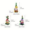 3Pc Resin Dwarf Statue, Dwarf Decoration, Terrace, Courtyard, Flower Pot Decoration