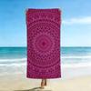 1Pc Mandala Themed Printed Beach Towel, Absorbent And Quick Drying Towel, Ultra-Fine Fiber Swimming Towel (Single-Sided Printed)