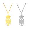 Gold Vielseitiges Accessoire Adler Umriss Anhänger Halskette Adler Anhänger Halsketten Jeder Anlass Einzigartig