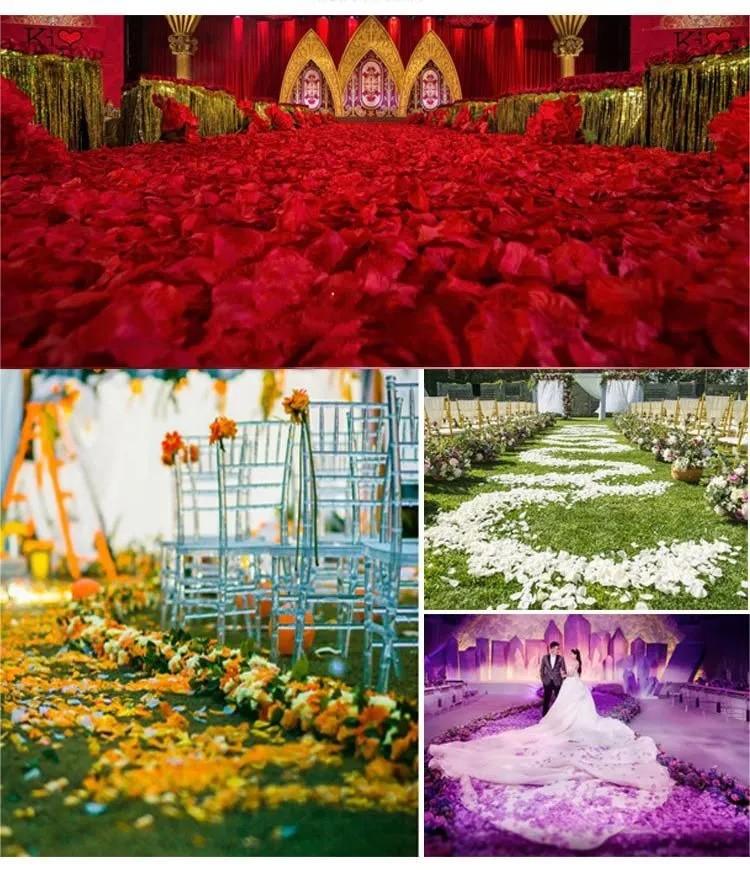 Silk Cloth 1000 Pieces Of Simulated Rose Petals Hand-scattered Wedding Room Fake Petals Wedding Wedding Supplies
