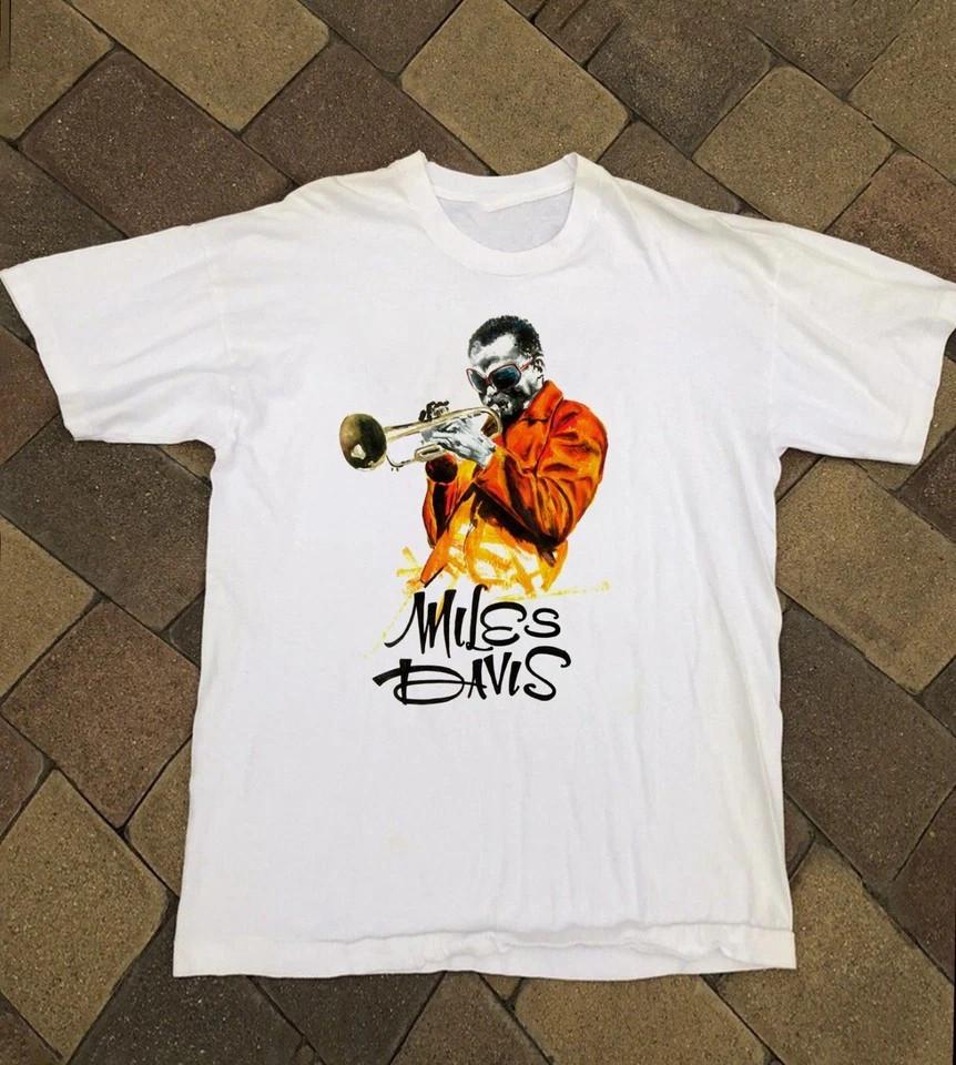 Miles Davis Album Music Unisex White T-Shirt S