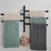 Badezimmer-Handtuchhalter, drehbarer Handtuchhalter, Raum-Aluminium, 2/3/4/5 Stangen, Handtuchhalter, Küchenregal, Papieraufhängung, Wandmontage