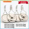 360 Degrees Rotating Magnetic Hook Strong Power Hooks Magnet Super Punch-free Self-adhesive Key Hanger Wall Magnetic Key Holder