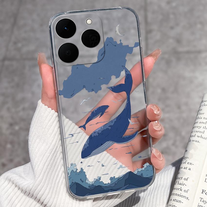 Pouzdro na telefon se vzorem čínského draka pro Realme 15T 14T 14X 15 13 12 11 10 C71 C61 P1 Měkké kryty Průhledné silikonové nárazuvzdorné pouzdro pro Realme Casing