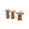 3-Piece Mushroom Nesting Table Coffee Table Decorative 3 Size Atlantic Pine Walnut