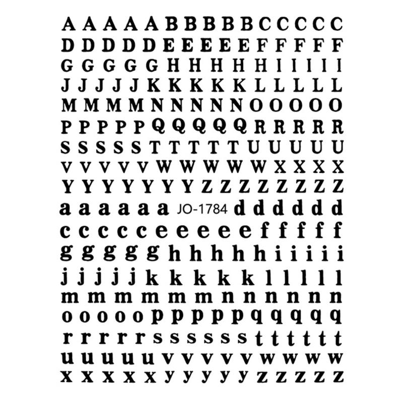 Adesivos de Alfabeto Adesivos de Letras Adesivos Decalques de Alfabeto Scrapbooking Arte em Resina Adesivos de Letras Pequenas À Prova D'água