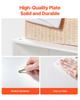 VEVOR Laundry Room Wall Cabinet, 2-Tier Wall Mounted Hanging Cabinet with Adjustable Shelf, Cupboard Storage with 3 Doors, for Kitchen, Bathroom