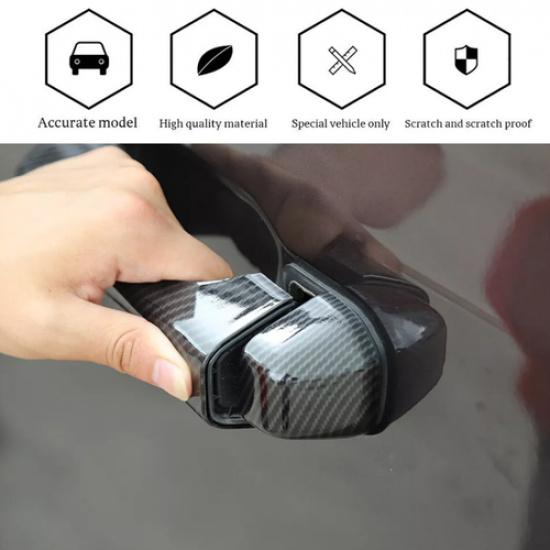 For 2018-2025 Jeep Gladiator JT/Wrangler JL Carbon Fiber Door Handle Cover Trim